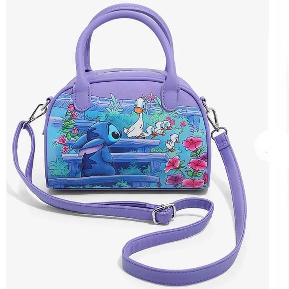 Disney Bags Loungefly Disney Lilo Stitch Ducklings Satchel Crossbody Bag Flap Wallet Poshmark